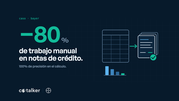 Cómo Bayer eliminó el 80% del trabajo manual en sus notas de crédito a distribuidores